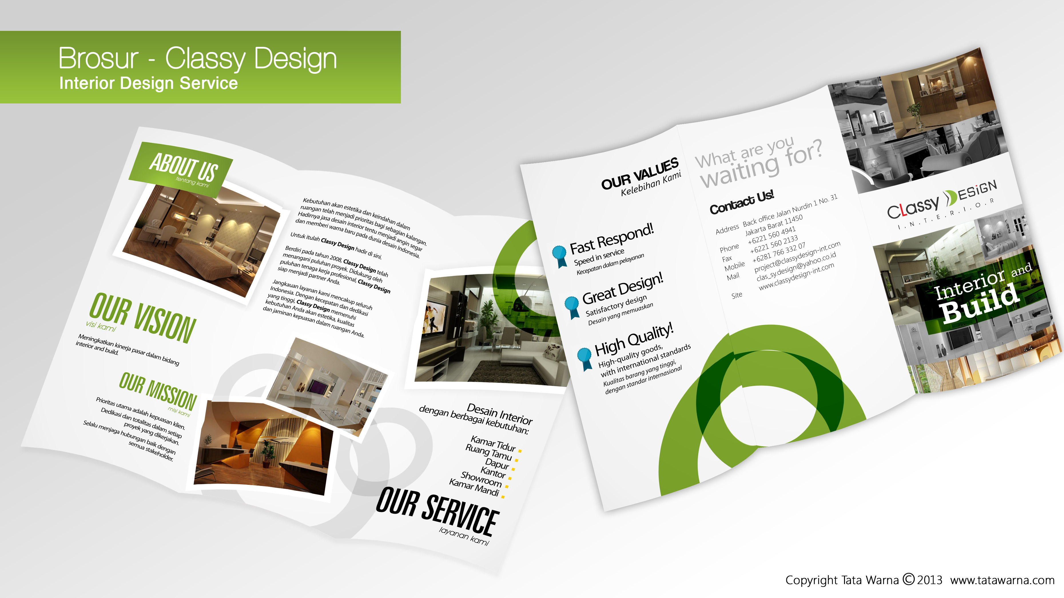 Desain Company Profile – Brosur – Interior Design Service 